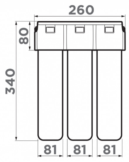 Габариты OMOIKIRI Pure Drop Lite